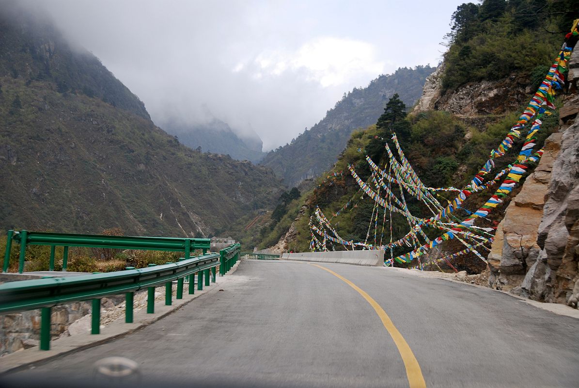 12 Winding Road Up The Gorge Between Zhangmu And Nyalam From Zhangmu (2300m) the Friendship Highway climbs into a mossy gorge of waterfalls, cascades and landslides during the treacherous 30km road to Nyalam (3750m).